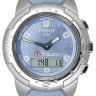 Голубой кожаный ремешок Tissot T610014629, теленок, 20/18, без замка, для часов Tissot T-Touch Z252/352