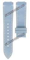 Голубой кожаный ремешок Tissot T610014629, теленок, 20/18, без замка, для часов Tissot T-Touch Z252/352