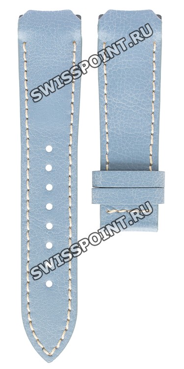 Голубой кожаный ремешок Tissot T610014629, теленок, 20/18, без замка, для часов Tissot T-Touch Z252/352
