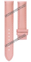 Розовый кожаный ремешок Tissot T610028704, теленок, 16/16, без замка, для часов Tissot Fabulous Garden T017.309