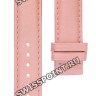 Розовый кожаный ремешок Tissot T610028704, теленок, 16/16, без замка, для часов Tissot Fabulous Garden T017.309