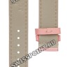 Розовый кожаный ремешок Tissot T610028704, теленок, 16/16, без замка, для часов Tissot Fabulous Garden T017.309