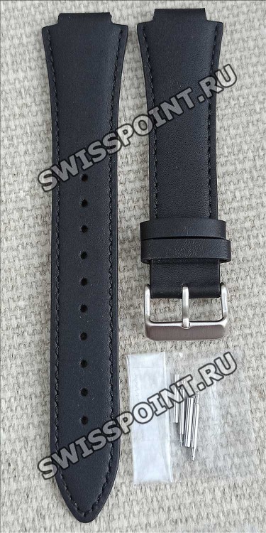 Черный кожаный ремешок Casio 10663478 для часов Casio EFS-S630BL-5A