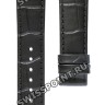 Черный кожаный ремешок Tissot T610042813, под крокодила, 18/16 мм, без замка, для часов Tissot Tradition 5.5 T063.409.16.058.00