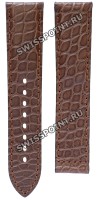 Коричневый кожаный ремешок Tissot T610014597, аллигатор, 20/18, без замка для часов Tissot Heritage G680, G690, Z400, Z401