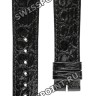 Черный кожаный ремешок Longines L682117528, теленок, удлиненный, 19/16 XL, без замка, для часов Longines Presence L4.824.6, L4.714.6, L4.744.6, L4.778.6