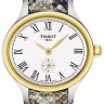 Серый кожаный ремешок Tissot T600037890, 12/10, теленок, имитация змеи, стальная пряжка, для часов Tissot Bella Ora T103.110.26.033.00