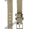 Серый кожаный ремешок Tissot T600037890, 12/10, теленок, имитация змеи, стальная пряжка, для часов Tissot Bella Ora T103.110.26.033.00