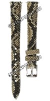 Серый кожаный ремешок Tissot T600037890, 12/10, теленок, имитация змеи, стальная пряжка, для часов Tissot Bella Ora T103.110.26.033.00