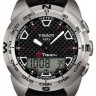 Черный каучуковый ремешок Tissot T610026464 для часов Tissot T-Touch Expert T013.420, T013420, T047.420, T047420