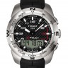 Черный каучуковый ремешок Tissot T610026464 для часов Tissot T-Touch Expert T013.420, T013420, T047.420, T047420