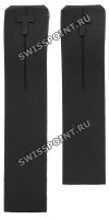 Черный каучуковый ремешок Tissot T610026464 для часов Tissot T-Touch Expert T013.420, T013420, T047.420, T047420