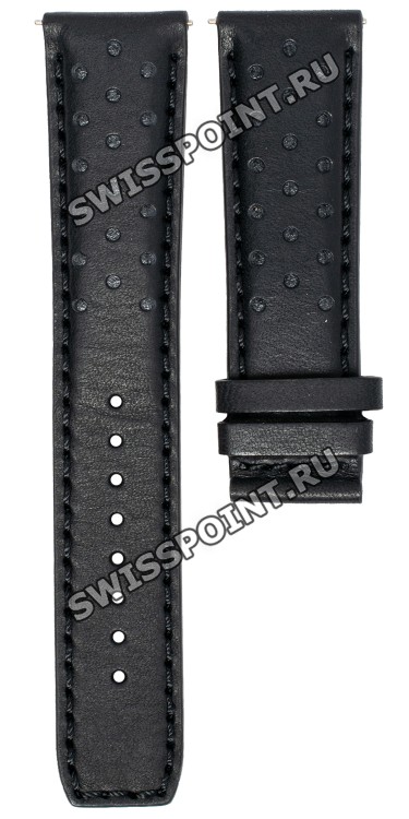 Черный кожаный ремешок Tissot T610046345, 22/20, без замка, для часов Tissot T-Sport T131.617.36.052.00 PRS 516