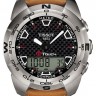 Коричневый кожаный ремешок Tissot T610027417, удлиненный, 21/20 XL, теленок, без замка, для часов Tissot T-Touch Expert T013.420