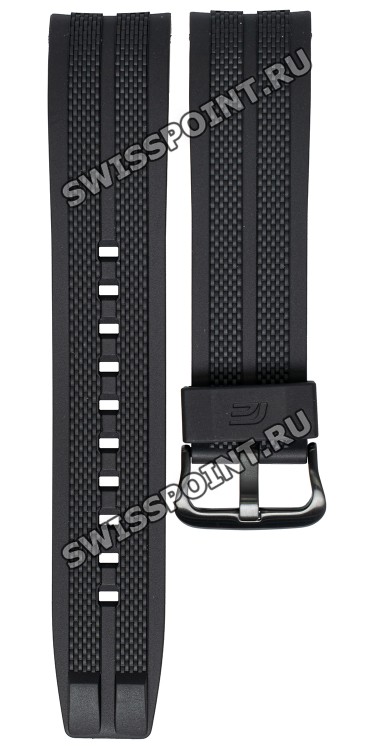 Черный полимерный ремешок Casio 10571126 для часов Casio EQS-900TMS-1A