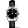 Черный кожаный ремешок Longines L682145807, 16/16, без замка, для часов Longines Equestrian Collection L6.143.0, L6.143.4, L6.138.0, L6.138.4