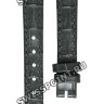 Серый кожаный ремешок Balmain B1732486, 12/10, с вырезом 2 мм, без замка, для часов Balmain Orithia 4779