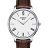 Коричневый кожаный ремешок Tissot T610042815, под крокодила, 18/16 мм, без замка, для часов Tissot Tradition 5.5 T063.409