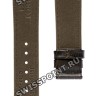 Коричневый кожаный ремешок Tissot T610042815, под крокодила, 18/16 мм, без замка, для часов Tissot Tradition 5.5 T063.409
