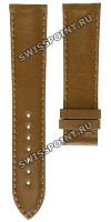 Коричневый кожаный ремешок Tissot T610021082, теленок, 20/18, без замка, для часов Tissot Quadrato T005.510, T005510