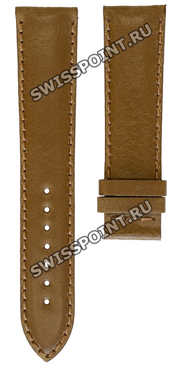 Коричневый кожаный ремешок Tissot T610021082, теленок, 20/18, без замка, для часов Tissot Quadrato T005.510, T005510