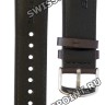 Коричневый кожаный ремешок Casio 10559540, стальная пряжка, 22/20, для часов Casio Edifice EFS-S500