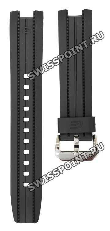 Черный полимерный ремешок Casio 10447554 для часов Casio ERA-100PB-1A