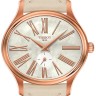 Бежевый кожаный ремешок Tissot T600037907, теленок, 16/14, розовая пряжка, для часов Tissot Bella Ora T103.310
