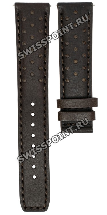 Коричневый кожаный ремешок Tissot T610046560, 20/18, без замка, для часов Tissot T-Sport T131.430.16.032.00 PRS 516 Automatic Powermatic 80