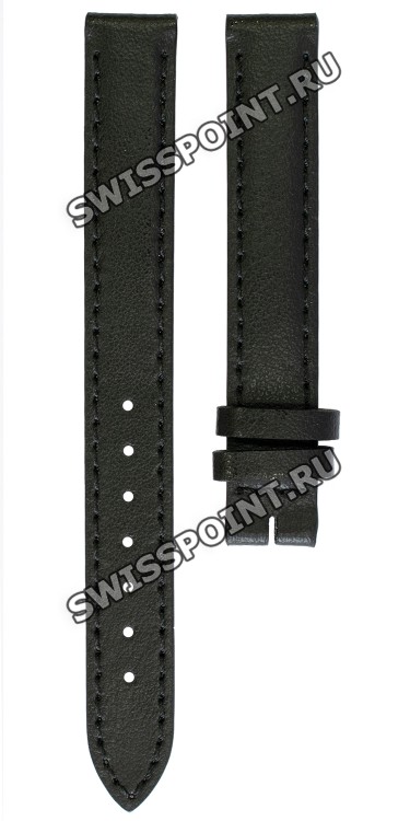 Черный кожаный ремешок Longines L682145586, 12/12, без замка, для часов Longines Equestrian Collection L6.141.0, L6.141.4, L6.130.0, L6.130.4, L6.136.0, L6.136.4