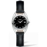Черный кожаный ремешок Longines L682145586, 12/12, без замка, для часов Longines Equestrian Collection L6.141.0, L6.141.4, L6.130.0, L6.130.4, L6.136.0, L6.136.4