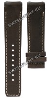 Коричневый кожаный ремешок Tissot T610043340, без замка, 22/20 мм, для часов Tissot T-Touch Expert Solar II Swiss Edition T110.420.46.051.00, T091.420