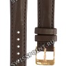 Коричневый кожаный ремешок Tissot T600037908, теленок, 16/14, розовая пряжка, для часов Tissot Bella Ora T103.310