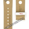Белый кожаный ремешок Tissot T610020329, теленок, 20/18, без замка, для часов Tissot T-Touch Z252/352