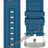 Синий каучуковый ремешок Tissot T604047744 с тканевой накладкой, 23/22, титановая пряжка, для часов Tissot T-Touch T121.420.47.051.06 T-Touch Connect Solar