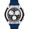 Синий каучуковый ремешок Tissot T610028161, интегрированный, без замка, для часов Tissot T-Tracx T010.417.17.057.00, T010417