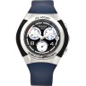Синий каучуковый ремешок Tissot T610028161, интегрированный, без замка, для часов Tissot T-Tracx T010.417.17.057.00, T010417