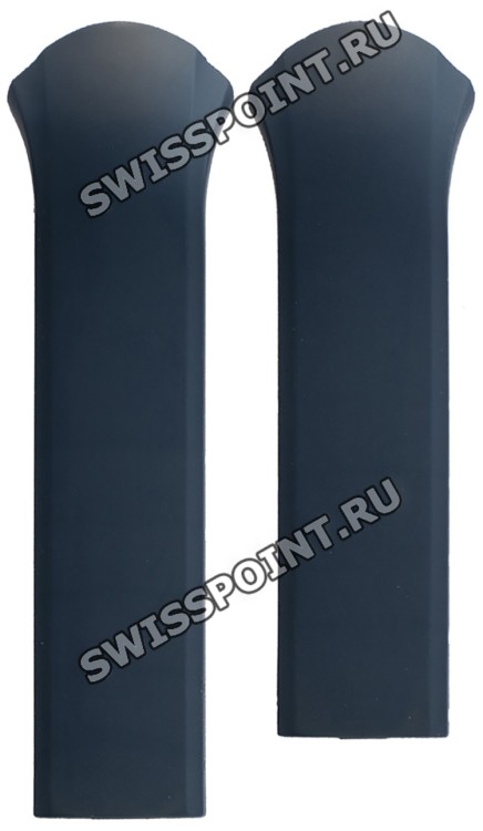Синий каучуковый ремешок Tissot T610028161, интегрированный, без замка, для часов Tissot T-Tracx T010.417.17.057.00, T010417
