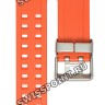 Оранжевый ремешок Casio 10470476, стальная пряжка, для часов Casio GW-A1100R-4A