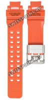 Оранжевый ремешок Casio 10470476, стальная пряжка, для часов Casio GW-A1100R-4A
