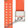 Оранжевый ремешок Casio 10470476, стальная пряжка, для часов Casio GW-A1100R-4A