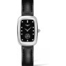 Черный кожаный ремешок Longines L682145700, 14/14, без замка, для часов Longines Equestrian Collection L6.142.0, L6.142.4, L6.131.0, L6.131.4, L6.137.0, L6.137.4
