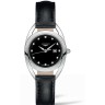 Черный кожаный ремешок Longines L682145700, 14/14, без замка, для часов Longines Equestrian Collection L6.142.0, L6.142.4, L6.131.0, L6.131.4, L6.137.0, L6.137.4