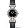 Черный кожаный ремешок Longines L682145700, 14/14, без замка, для часов Longines Equestrian Collection L6.142.0, L6.142.4, L6.131.0, L6.131.4, L6.137.0, L6.137.4