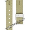 Белый кожаный ремешок Balmain B1732533, 13/12, с вырезом 2 мм, без замка, для часов Balmain Haute Elegance 8119