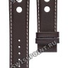 Коричневый кожаный ремешок Tissot T610038463, удлиненный, 20/18 XL, теленок, без замка, для часов Tissot PRS 516 Chronograph T100.417.16.041.00
