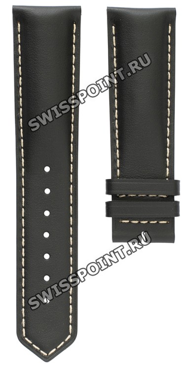 Черный кожаный ремешок Longines L682129520, теленок, 22/20, без замка, для часов Longines Grande Vitesse L3.637.4