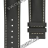 Черный кожаный ремешок Longines L682129520, теленок, 22/20, без замка, для часов Longines Grande Vitesse L3.637.4