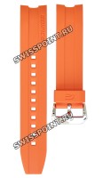 Оранжевый полимерный ремешок Casio 10449650 для часов Casio EMA-100B-1A4