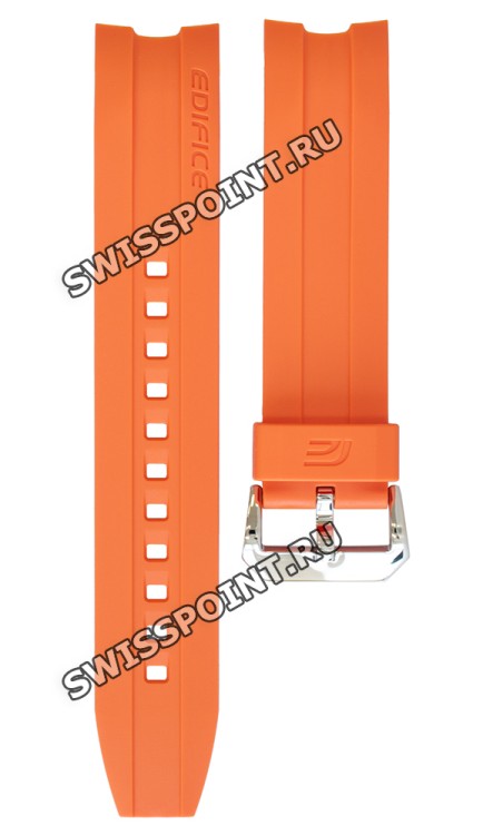 Оранжевый полимерный ремешок Casio 10449650 для часов Casio EMA-100B-1A4